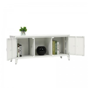 Home Furniture Modern White Storage TV Cabinet TV Unit Living Room STORAGE Cabinet