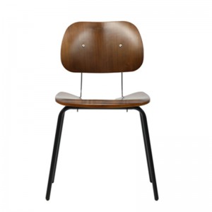 Metal Chair with Plywood Veneer Seat and BackGA3501C-45STW