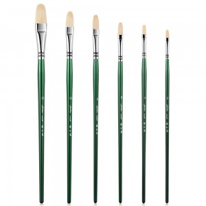 Golden Maple 6pcs/set bristle hair artist painting brush set with outer package for watercolor