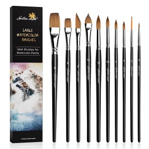 Golden Maple Professional Watercolor Paint Brushes Set