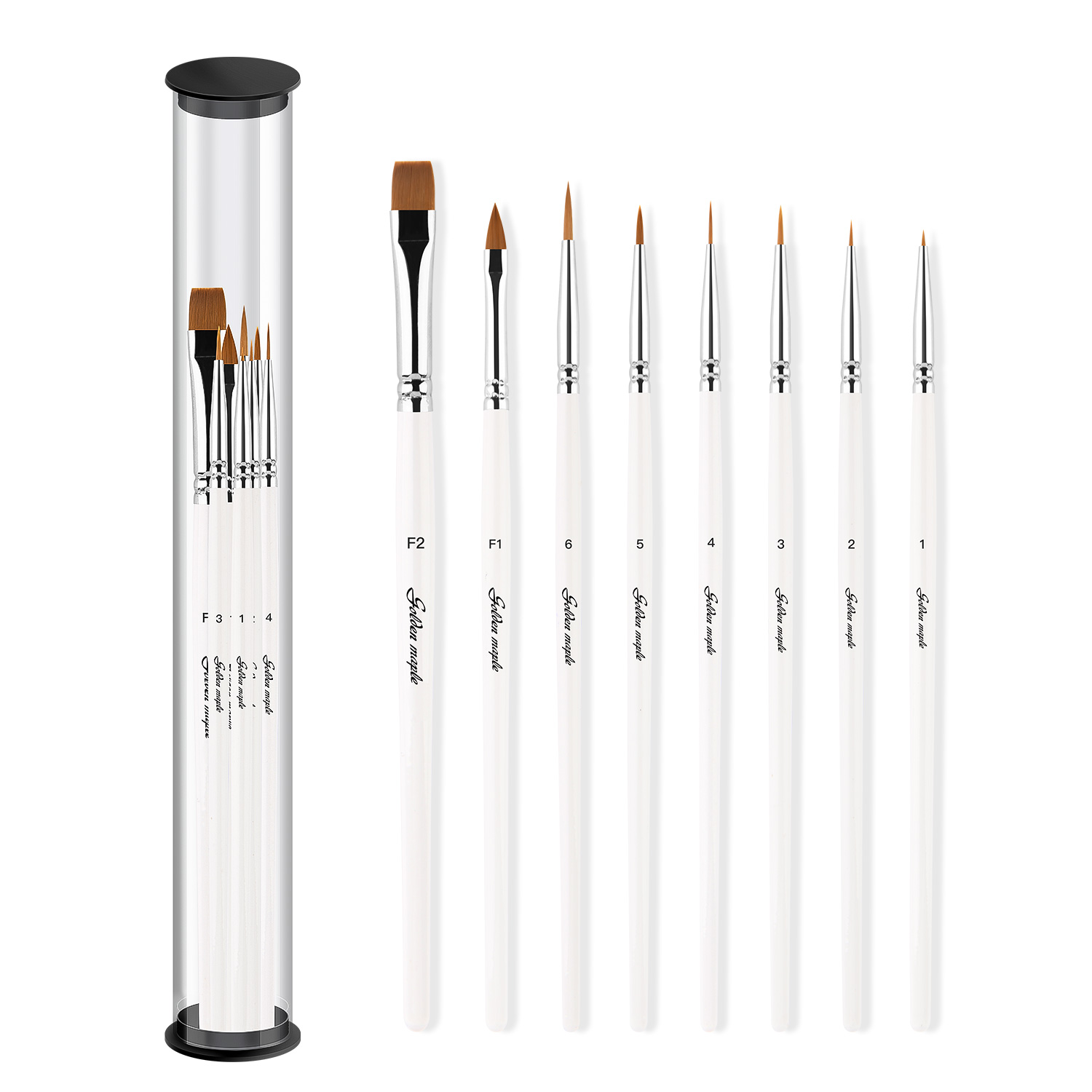 2021 Fine Detail Paint Brush Set – 8 Miniature Brushes acrylic painting brushes for artist