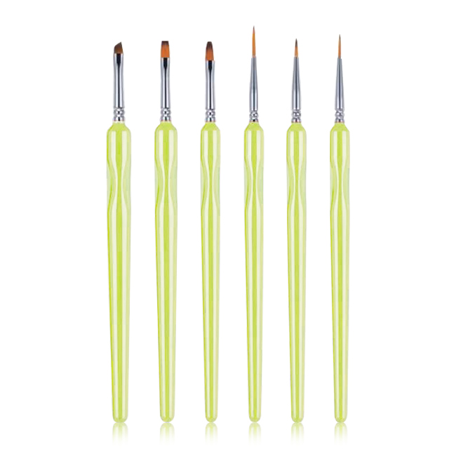 6pcs acrylic paint brushes Fine Paint Brushes for Details Nail Art