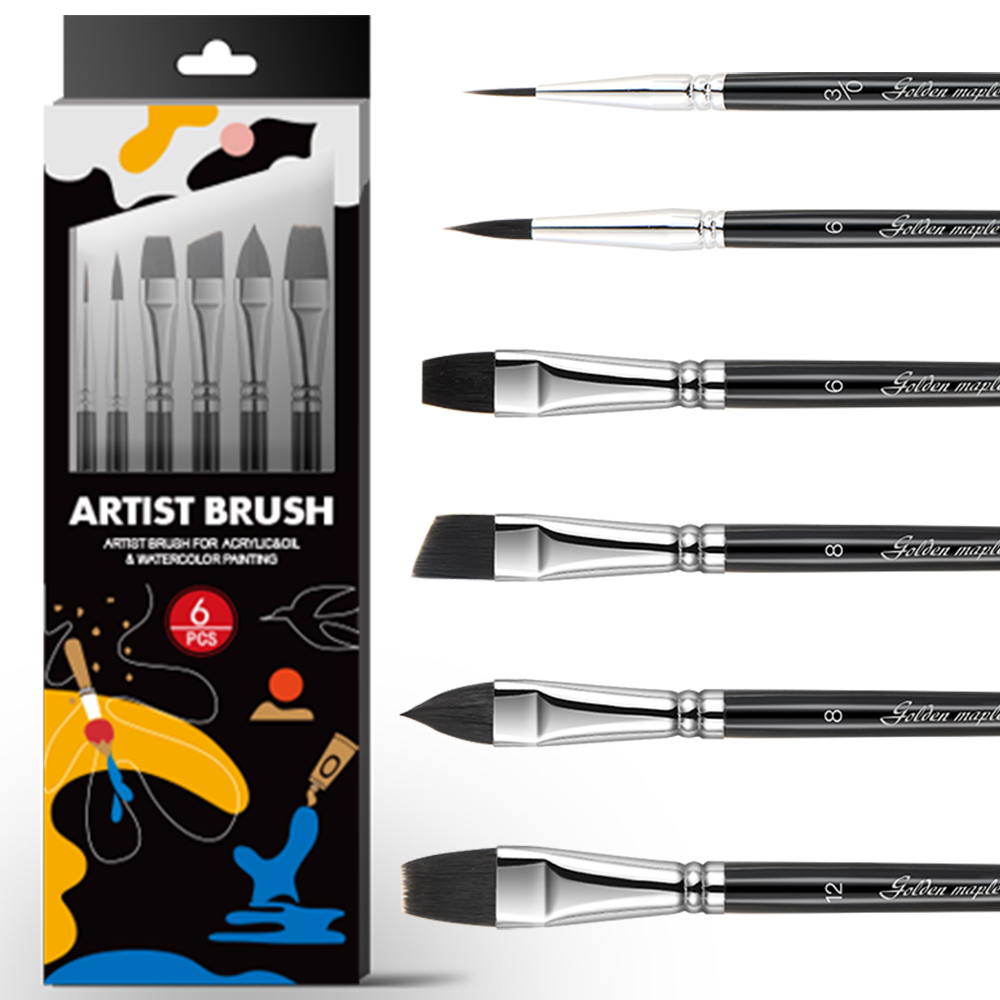 Synthetic Squirrel Hair Artist Brush Black Hair Watercolor Art Brush Featured Image