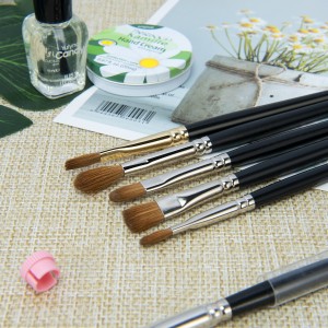100% Kolinsky Wooden Acrylic Nail Drawing Painting Pen Nail Art Brush Set