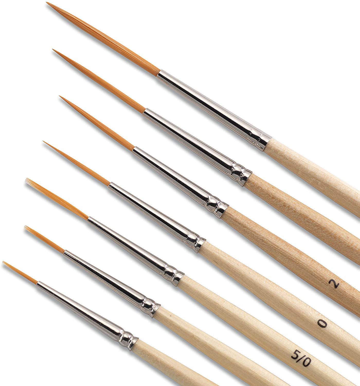 2020 Good Quality Metal Paint Brush - 7pcs/set Original Wooden  Round Shape Artist Paint Brush Set For Small Details Miniature Hook Liner Pen Brush Set – Fontainebleau