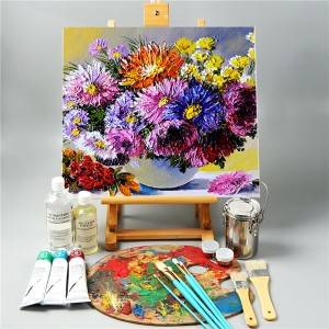 Wholesale Painting Canvas and Easel Set Kit Natural Easel Set Painting Craft Drawing Kit for Professional Artist Hobby Painter