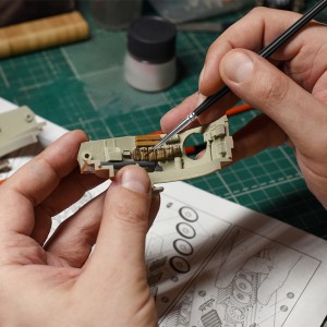 Profésional Micro Warhammer hobi jéntré cet Brushes Siapkeun Pikeun Miniatur pelukis Tabletop Wargames Lukisan