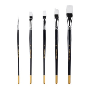 Premium Quality Round Flat Angular Artist Acrylic Paint Brush Set