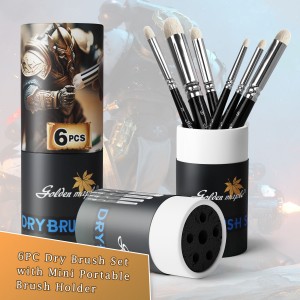 Hot Selling 6 Size Miniature Model Hobby Detail Paint Brush Set Watercolor Oil Painting