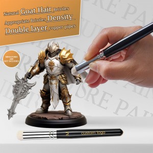 Set di pennelli professionali per dettagli Micro Warhammer Hobby per la pittura di Wargames da tavolo per pittori in miniatura