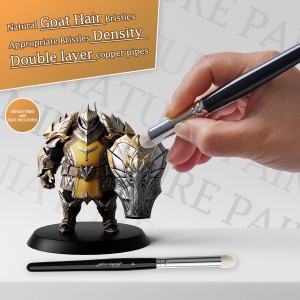 Hot Selling 6 Størrelse Miniature Model Hobby Detail Paint Pensel Sæt Akvarel Oliemaleri