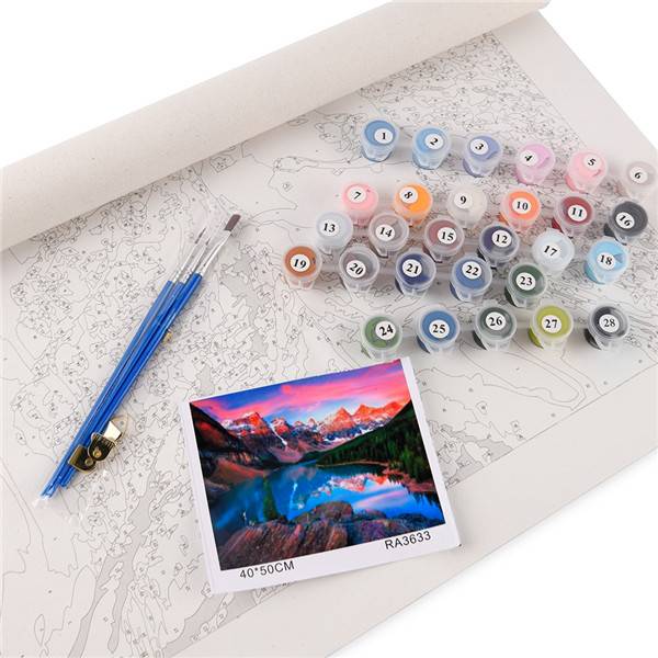 Oil Paint by Number Kits Oil Painting on Canvas Art Wall (5)