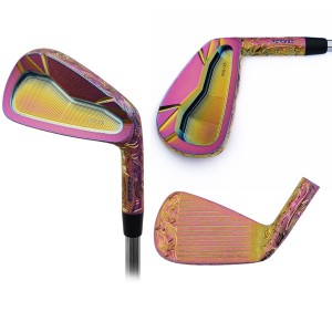OEM/ODM USGA conforming colorful handcraft high-class CNC milled golf cavity iron head sets clubs
