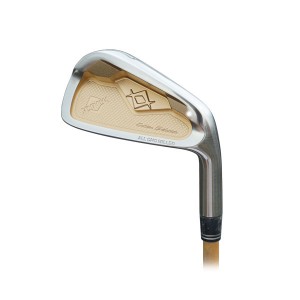 Wholesale forging designs gold golf iron heads two-color plating golf clubs iron head