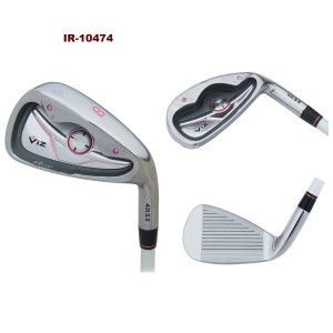 latest China manufacturer OEM color logo casting diamond-bordered golf iron heads for women