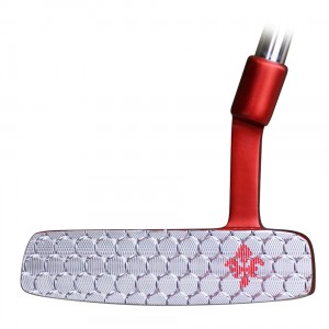 New design of ox horn stainless steel golf putter head with special auxiliary aiming easy golf putter