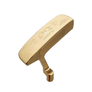 Supplier design cavity and face CNC milling left handed casting blade putter golf club heads with gold PVD