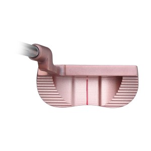 OEM/ODM custom casting pink CNC milled Golf Mallet semicircle Putter Head clubs with PVD plating
