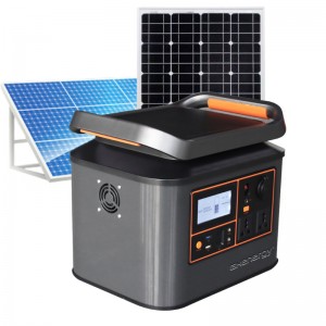 કેમ્પિંગ આઉટડોર ઈમરજન્સી બેકઅપ સોલર જનરેટર માટે પોર્ટેબલ પાવર સ્ટેશન 500W 1000W 1280Wh