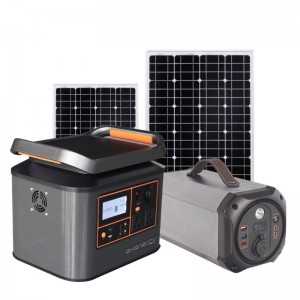 Portable fais fab chaw nres tsheb 500W 1000W 1280Wh Rau Camping Sab nraum zoov Thaum Muaj Xwm Ceev Backup Solar Generator