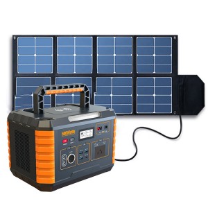 Portable power station 500w Outdoor Pure Sine Wave 220V/110V Solar Power Generators for Camping