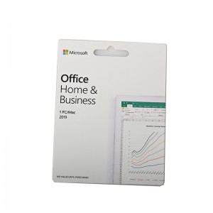 Microsoft Office Home and Business 2019 for PC key card