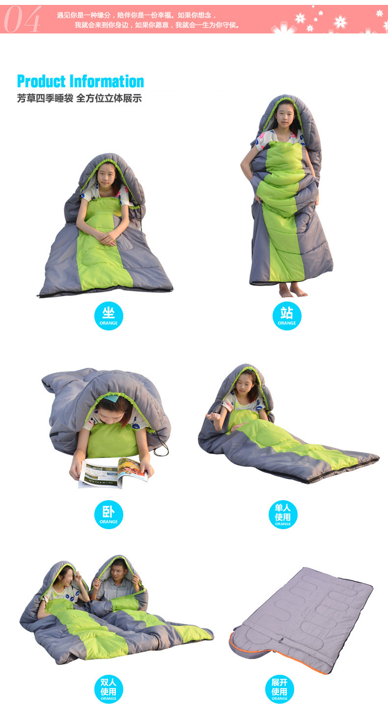 Outdoor Camping Sleeping Bag Ultralight Warm for Backpacking Travel Hiking Hotel