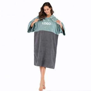 Poncho towel high quality wet and dry surf robes summer custom logo
