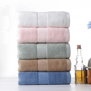 High quality soft 100% bamboo cotton towel custom logo