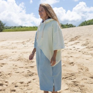 Sand Cotton /Mircofiber Poncho Hooded Bath Beach Towel For Adult