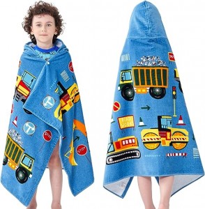 Cartoon Quick-Dry Printed Kids’ Towels For Travel
