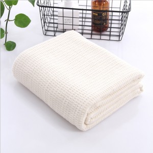 Waffle Weave Blanket Light Weight Soft Cozy 100% Breathable Cotton
