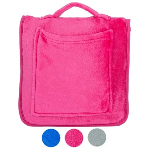 Flexicomfort 3 in 1 Travel Blanket Soft Lightweight Packable Zippered Pockets
