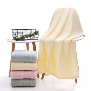 Bamboo cotton zero twist terry extra large bath towel
