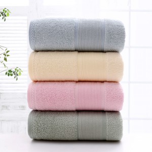 Bamboo cotton zero twist terry extra large bath towel
