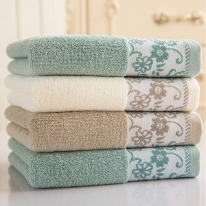 Face hand towel Embroidered cotton bath towel customized logo