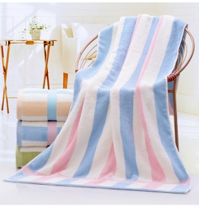 Large Size 100% Cotton Stripe Beach Towel