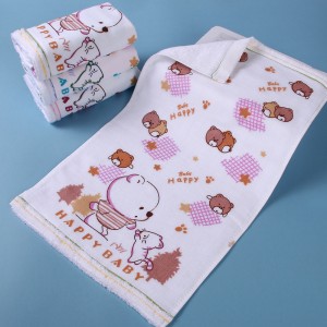 Baby Towel Cotton 2 layers Gauze Newborn Infant Toddler Face Towel Hand Bathing Bibs Handkerchief Children Soft Towel