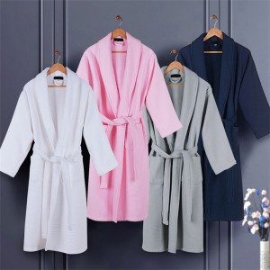 Double layer Waffle Robe for Soft eco friendly Cotton for Women