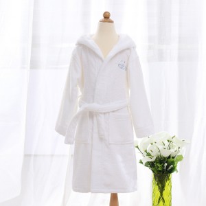 Hooded bathrobe for children cotton cute
