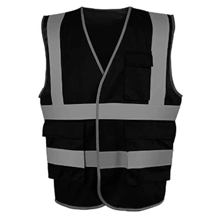 reflective vest with high visibility safety strap for road work Featured Image