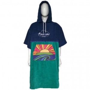 Changing Towel Poncho quick dry soft cotton combo colors printed surf beachPoncho Towel