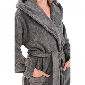 All-Cotton Bathrobe Thick Cloth Terry Toweling Sweat Steaming Clothes Comfortable & Warm