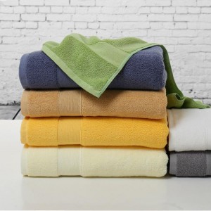 Bath towel 100% cotton luxury set custom hotel towels customized logo