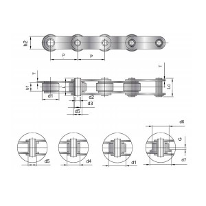 2021 China New Design Stainless Steel Heavy Duty Roller Chains - SS FVC Series Conveyor Chains with Different Kinds of Roller with Rollers in SS/POM/PA6 – GOODLUCK