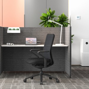 Cadeiras de escritório macias em tecido preto Goodtone