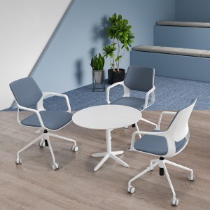 Cómoda silla de oficina con escritorio giratorio para reuniones