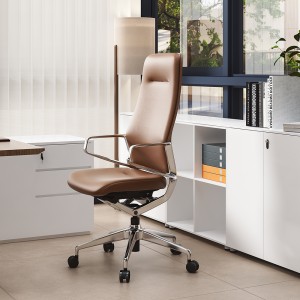 Cadeira de escritório de couro para gerente executivo Arico