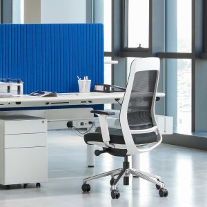 Chaise de bureau ergonomique en maille de soutien arrière confortable avec accoudoir 4D