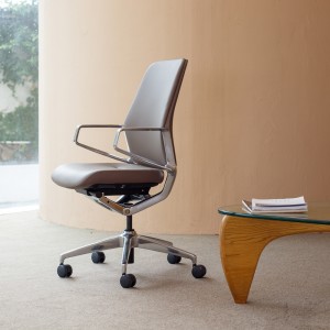 Cadeira de mesa ergonômica executiva de couro de luxo estilo Desiger